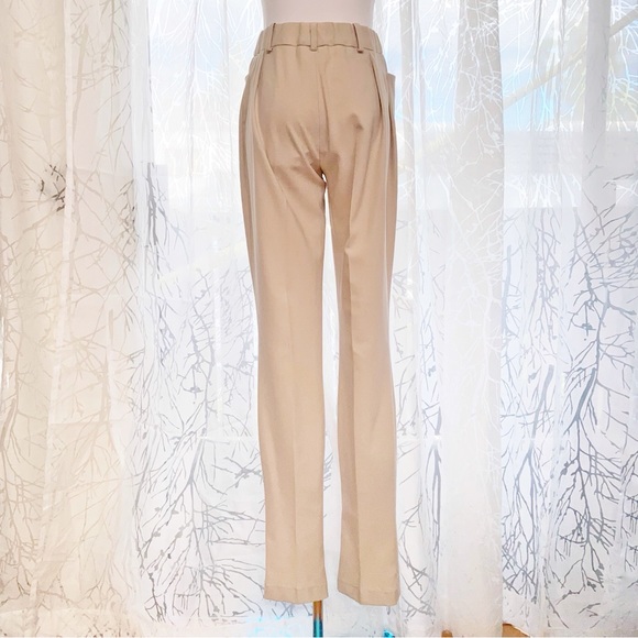 THE ATTICO BEIGE TAN FREJA FRONT SLIT TAILORED TROUSERS PANTS - Picture 7 of 16